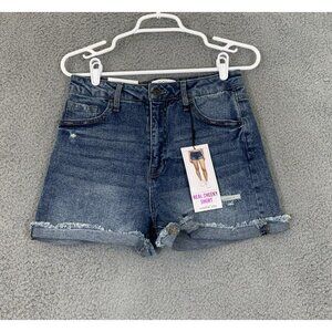 Vanilla Star Women's (Juniors) Super High Rise Real Cheeky Short Size 9/29W